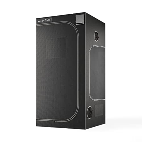 AC Infinity CLOUDLAB 733 Advance Grow Tent, 36”x36”x72” Thickest 1 in. Poles, Highest Density 2000D Diamond Mylar Canvas, 3x3 for Hydroponics Indoor Growing