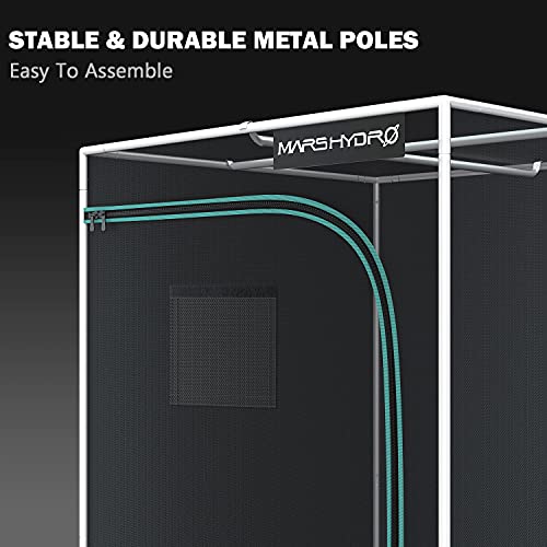 MARS HYDRO TS 3000 LED Grow Light with 5x5 Grow Tent, 60"x60"x80" for Indoor Plant Growing