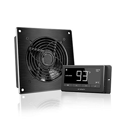 grow tent temperature and humidity control AC Infinity AIRTITAN T3, Ventilation Fan 6" with Temperature Humidity – New  Level Hydroponics