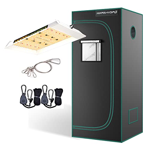 led grow tent MARS HYDRO TS600 100Watt LED Grow Light with 2x2x5 Grow Tent for Indoo –  New Level Hydroponics