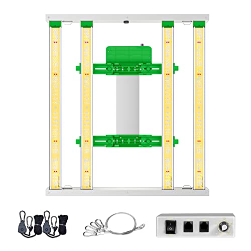 2023 MARS HYDRO FC3000 Samsung Grow Light, 300Watt Full Spectrum Led Grow Lights for Indoor Plants, 4 Bars with 896Pcs Diodes Samsung LM301B, Daisy Chain Dimmable for 3x3ft Grow Tent
