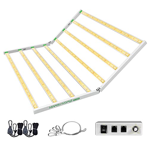 MARS HYDRO FC6500 Foldable Samsung Grow Light, 730Watt 5x5ft Led Grow Lights for Indoor Plants, 8 Bar with 2688Pcs Samsung LM301B Diodes, Full Spectrum Daisy Chain Dimmable Commercial Farming Light
