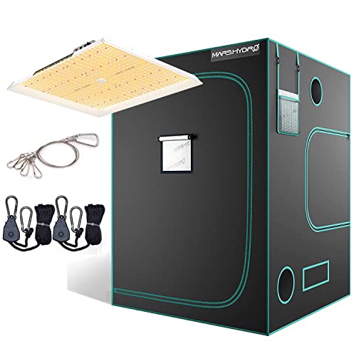 MARS HYDRO TS 3000 LED Grow Light with 5x5 Grow Tent, 60"x60"x80" for Indoor Plant Growing