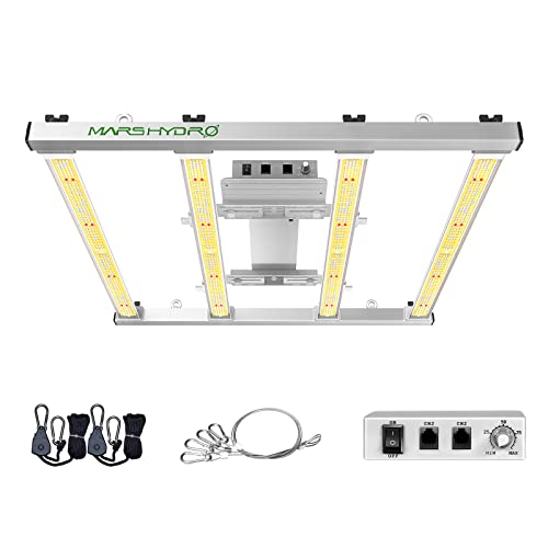 MARS HYDRO 2023 Upgraded FC-E3000 300Watt LED Grow Light 3X3ft UV IR Full Spectrum Grow Light Bar with 1184pcs Diodes, Dimmable & Detachable Grow Lampe for Veg Bloom Flower, Achieve 2.8 umol/J
