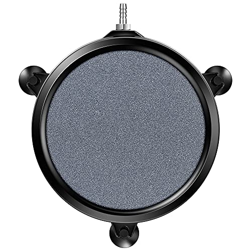 VIVOSUN Air Stone Disc 8 x 8 Inch with Shell and Sucker for Aquarium, Fish Tank and Hydroponics Air Pump