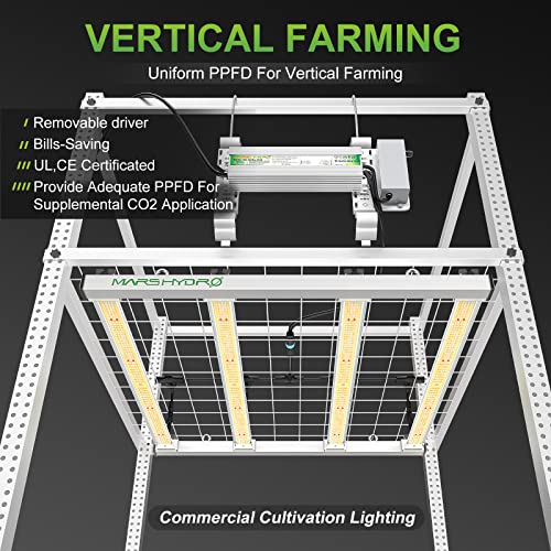 MARS HYDRO 2023 Upgraded FC-E3000 300Watt LED Grow Light 3X3ft UV IR Full Spectrum Grow Light Bar with 1184pcs Diodes, Dimmable & Detachable Grow Lampe for Veg Bloom Flower, Achieve 2.8 umol/J