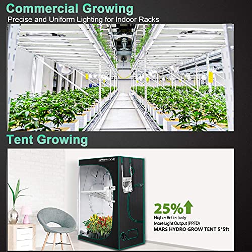 MARS HYDRO FC-E6500 LED Grow Light 5x5ft 730Watt with 3546pcs Diodes Full Spectrum Grow Light Bar Commercial Plant Growing Lamp for Vertical Farming, Achieve 2.8umol/J Detachable Precise Lighting