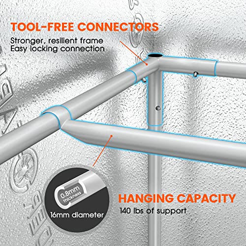 Spider Farmer Grow Tent Kit Complete 3x3x5 SF-1000 Dimmable Samsung Diodes, Grow Tent Complete System 2.3x2.3ft Grow Tent Set 27"x27"x62" with 4 Inch Inline Fan with Temperature Humidity Controller