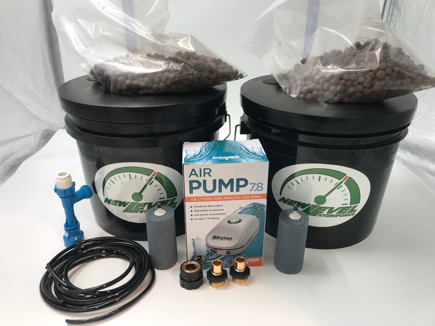 5 Gallon 2 Site DWC Venturi fill/drain system