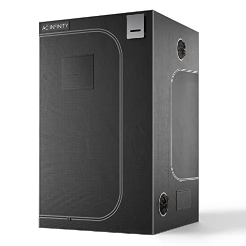 AC Infinity CLOUDLAB 844 Advance Grow Tent, 48”x48”x80” Thickest 1 in. Poles, Highest Density 2000D Diamond Mylar Canvas, 4x4 for Hydroponics Indoor Growing