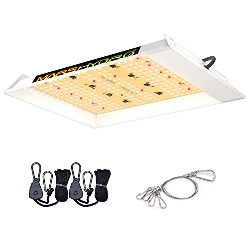 MARS HYDRO TS600 100Watt LED Grow Light 2x2ft Coverage, New Diodes Layout Full Spectrum Grow Lamp for Hydroponic Indoor Seeding Veg and Bloom Greenhouse Growing Light Fixtures Four for 4x4'