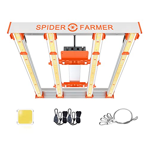 Spider Farmer G3000 Bar Style LED Grow Lights 300W with 896 Pcs Diodes 3x3ft Coverage Full Spectrum Dimmable Growing Lamp for Indoor Plants