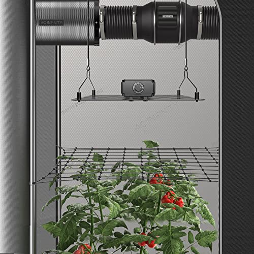 AC Infinity CLOUDLAB 733 Advance Grow Tent, 36”x36”x72” Thickest 1 in.  Poles, Highest Density 2000D Diamond Mylar Canvas, 3x3 for Hydroponics  Indoor