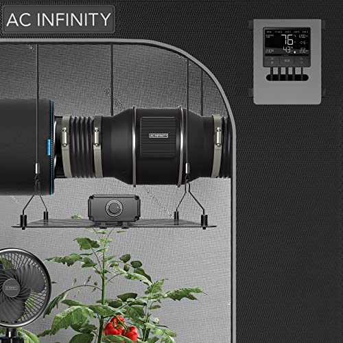 ac infinity grow tent fan AC Infinity CLOUDLINE T6, Quiet 6” Inline Duct Fan with Temperature Hu – New Level Hydroponics