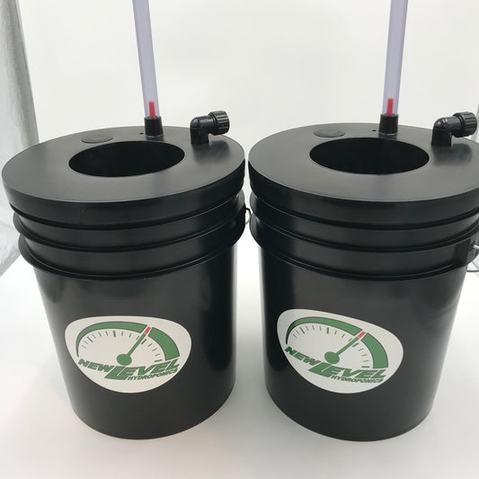 2 Site DWC Bucket and Grow Lid combo set 5 gallon