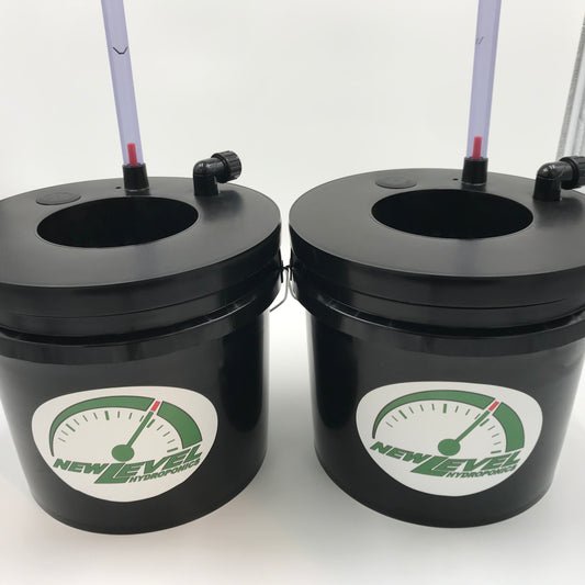 2 Site DWC Bucket and Grow Lid combo set 3.5 gallon